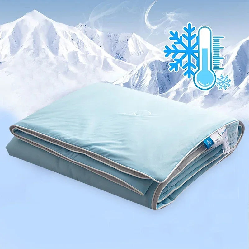 Sommer-Kühldecke aus reiner Seide in reiner Farbe, leicht